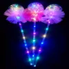 Crianças LED Lighting Fada Magic Wand Varas Bow Handheld ouvido em todo Formato de Estrela Wedding Party Concert Decor Valentine presente HHA935