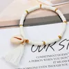 Bohemian shell bracelet national style tassel bracelet colorful soft pottery charm Wristlet for lady girls party favor T2C5240