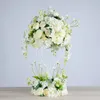 hydrangea artificial flower ball simulation rose wreath party road lead decoration peony silk flower wedding decorative iron stand frame