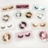 3D faux nertsen wimpers valse wimpers extensie schoonheid gereedschap ogen make-up kruis natuurlijke dikke valse oog zweep met verpakkingsdoos