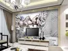 Custom wallpaper White horse gallops 3D background wall PSD layered background wall living room bedroom TV background mural 3d wallpaper