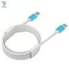 100pcs/lot 1m 2m typec to typec White Round cable Charging data line fit for Android micro usb 5pin type-c for Samsung General purpose