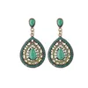 Bohemia Water Drop Dangle Earrings For Women Ladies Europe Gemstone Beaded Earring Party Jewelry Accessories