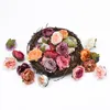 100st Silk Roses Head Wedding Bridal Accessories Clearance Juldekor för hemklippsbok DIY presenter Box Artificial Flowers