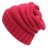 Berretti cappelli Cofano lavorato a maglia Moda Visiera Coppa Ragazze Donna Inverno Cappello caldo Tessuto Gorro Cappello Berretti casual 17 Colori3877490