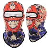 Hot 3D printing skeleton headband hood masked ghost masks party cosplay full face bretahble masks outdoor camping hiking riding equipment