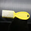 Nail Art Plastic Cleaning Brush Finger Nail Care Dust Clean Handle Scrubbing Brush Tool File Manicure Pedicure SSA284