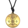 B21 Voodoo Loa Veve pendentif argent richesse amulette Vintage Religion esprit signes collier 6091471