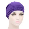 Women Girl Solid Color Elastic Skull Caps Cancer Chemo Hat Scarf Turban Head Wrap Hair Care Beanie