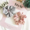 اكسسوارات للشعر الأقواس الكبيرة scrunchies الحرير ذيل حصان حامل عصابات مطاطا bowknot علاقات scrunchy