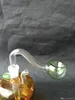 Accessori per bong in vetro concavo con faccia colorata, pipe per fumatori in vetro colorato mini multi-colori Hand Pipes Best Spoon glas