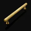 Gold Brass Knurled Textured simple Kitchen cabinet Handle Drawer Pulls Dresser Knobs Wardrobe Handles Furniture Door Hardware251w