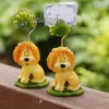 12st Jungle Lion Place Card Holder With Matching Paper Card Kids Birthday Party Favors Baby Shower Table Decor Supplies Event Giveaways