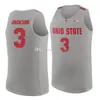 C.j. Jackson #3 Basketballtröjor Bob Todd #18 Connor Fulton #45 OSU Ohio State Buckeyes College Retro Men's ED Custom Ett namn