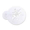 Coffee Latte Art Stencils 6pcs/set Flower Shaped Garland Mould Coffee Milk Cake Cappuccino Decorating Stencils Fancy Printing Model