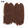 12" Soft Dreadlocks Crochet Braids Hair With color Line Goddess Faux Locs Synthetic Braiding Hair Extensions