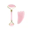 2 Style Facial Beauty Massage Tool Natural Jade Roller Twarzy Cienka masażer Twarz Waga Care Beauty Roller Tool.