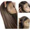 Sem cola 360 laços perucas de cabelo humano com destaques loira preuvian reta peruca cheia do laço peruano remy cabelo descolorido nós