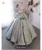 Robe vintage balle Nouvelles fleurs robes filles à manches longues perles appliqués fille concours grand arc