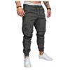 Fashion Mens Traverspants Pantalino pantalone chino con cerniera magra maglione camuflage designer harem pantaloni lunghi uomini di colore solido maschi 3x7447294