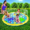 Kids Play Mats Outdoor Inflatable Sprinkler Pads Water Fun Spray Mat Splash Water Mats Toddler Baby Swimming Pool DHW3656