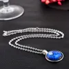 12 Zodiac Sign Pendant Necklace Glass Cabochon Double Galaxy Constellation Horoscope Astrology Necklace For Women Men Jewelry233S9440866