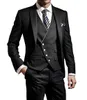 Nouveauté un bouton garçons d'honneur pic revers marié Tuxedos hommes costumes mariage/bal meilleur homme Blazer (veste + pantalon + gilet + cravate) AA06