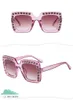 Rhinestone Kids Sunglasses Square Sun Glasses Children Baby Sunglasses Boys Girls Feminino 95AB