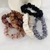 Elegant French Satin Pony Tails Holder Hairband Imitation Silk Ropes Classic Headband Elastic Hair Rope 6pcs/set Wholesale