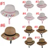 10 Styles Çocuk Kova Hat Strawhat Sunhat Summer Plaj Güneş Şapkası Kelime Kelime Kapakları Bebek Balıkçı Karikatür Çocuklar Plaj Bebek Şapkaları Shippi8985647