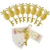 100pcs Creative Gold Pineapple Bottle Opener For Hawaii Party Decoration Birthday Wedding Party Favor and Gift SN2797