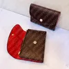 M41939 Rosalie Coin Purse Designer Moda Moda Womens Compact Wallet Short Luxury Key Bolsa Cr￩dito Titular ic￴nico Brown Monogramme2479