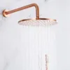 Messing Rose Gold Douchekranen 10quot Regenvalkop Badkamer Douchesysteem Omstelling 2 Manieren Thermostatische Kraan Doucheset7150419