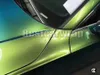 Gloss Chameleon Candy green gold flip Involucro in vinile con bolle d'aria Gratuito per l'involucro dell'auto Copertura mobile Dimensioni: 1,52 * 20 M / rotolo 5x67 piedi