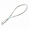 Groothandel kwaliteit bedrukte katoenen zonnebril string china prints traditionele kettingstijl antislip leesbril touw nek koordhouder siliconen lus