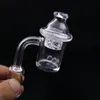10mm 14mm 18mm Quartz banger nail male female quartz banger nail with Cyclone Spinning Carb cap and 2 Terp Pearl drop shipping