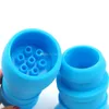 Beaker Base Silicone Bongs Tubulações de Água 3 Filtragem Filtro de Vidro Tigela De Silicone Aleador Dab Rig com Gelo Catcher DHL Frete Grátis