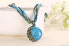 New Design Fashion Jewelry Retro Craft Antique Bronze Plated Milet Chain Bohemian Cute Crystal Peacock Pendant Necklace241Q9875730