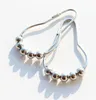 12 pçs/pacote Fashion Hot Polished Cetin Nickel 5 Roller ball Curtain Shower Curtain Rings KD1