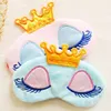 Crown Eye Masker Winker Sleep Mask Thicken Super Soft Rest Relax Slaap Oog Masker Reizen Cartoon Lange Wimpers SZ48