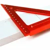 Freeshipping strumento di calibro del righello del triangolo incrociato per la lavorazione del legno in alluminio di alta qualità