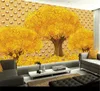 3d three-dimensional metal texture murals make a tree to customize the beautiful wallpaper you like