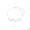 Fashion Stethoscope Charn Bracelet Medical Jewelry I Love You Heart Pendant Bracelet for Nurse Doctor Jewelry Gift