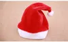 Fashion Adult kids Christmas Santa Hat Soft Red Plush Party Beanie Hat Classic Party Xmas Costume Christmas Decoration Gift dc815