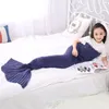 Mermaid Tail Deken Hoogwaardige Loop Yard Breien Deken Factory Direct Thicken Kids Moeder Family Deken Warm Staart Dekens