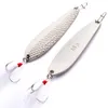 Cucharas de metal de alta calidad señuelo de la pesca Spinner cebo 7 cm 16 g Jigs láser hundimiento inmersión vib cuchillas gancho con pluma
