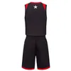 2019 새로운 빈 농구 유니폼 인쇄 된 로고 남성 크기 S-XXL 싼 가격 빠른 배송 좋은 품질 검정 빨강 BR0003AA1