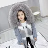 Sundae Angel Girls Winter Coat Hooded Faux Fur Thicken Warm Children Jacket For Boy Parka Clothes Kids Outerwear 2-9 Years