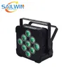 뜨거운 판매 원격 무선 LED 파 조명 무대 조명 전원 9x18W 6in1 LED 파 프로젝터 RGBAW 배터리를 제어