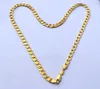 Europe Pure 24 K Fine Gold GF Halsband Solid Stamep AU750 23.6 "Curb Chain Halsband Caratsolid Födelsedag Valentine Present Värderbar